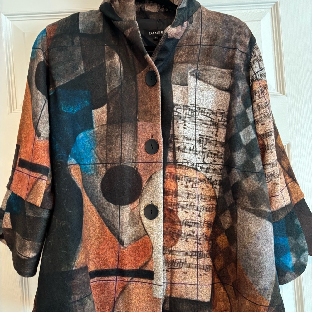 Damee Multicolor Abstract Blazer